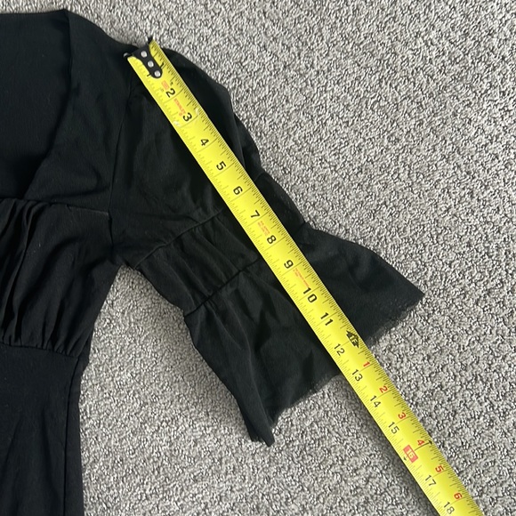 Sweet Pea - Black Sheer Mesh Blouse - Picture 5 of 8